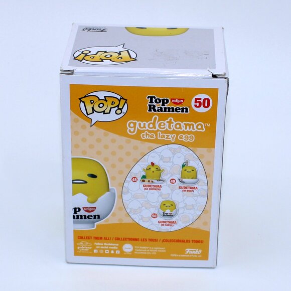 Funko Pop! Sanrio x Nissin Top Ramen #50 - Gudetama in Egg Shell - Picture 3 of 4